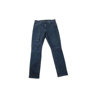 Joe's Jeans Size 30 Black Distressed Skinny STRETCH Denim Jeans